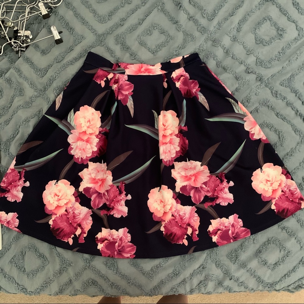 Floral circle skirt